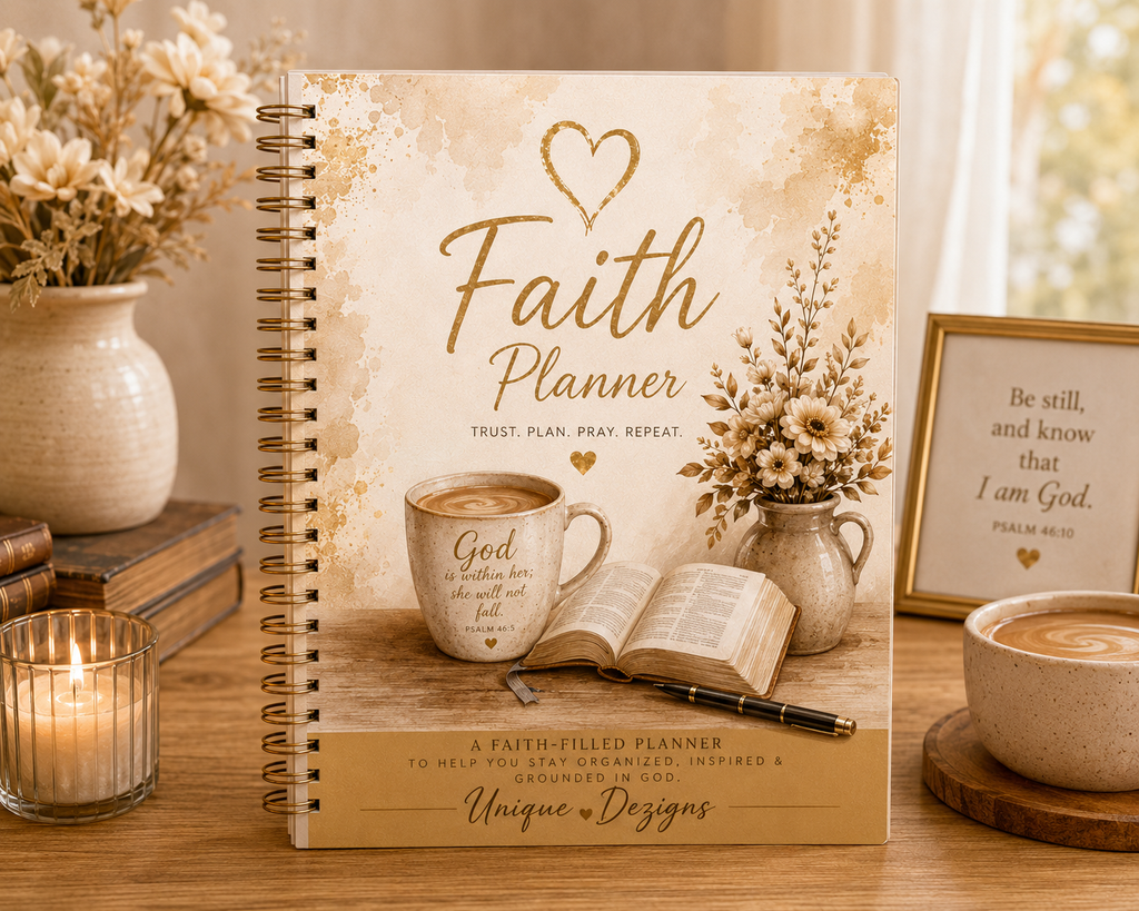 Christian Custom Calendar/ Notebook