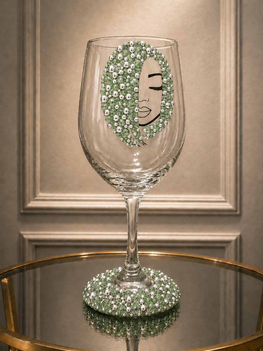 Embellished Sparkling Wine Glass