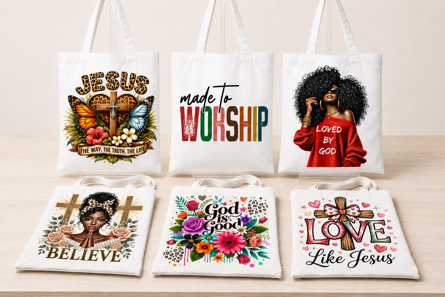 Jesus: The Way, The Truth, The Life Tote Bag