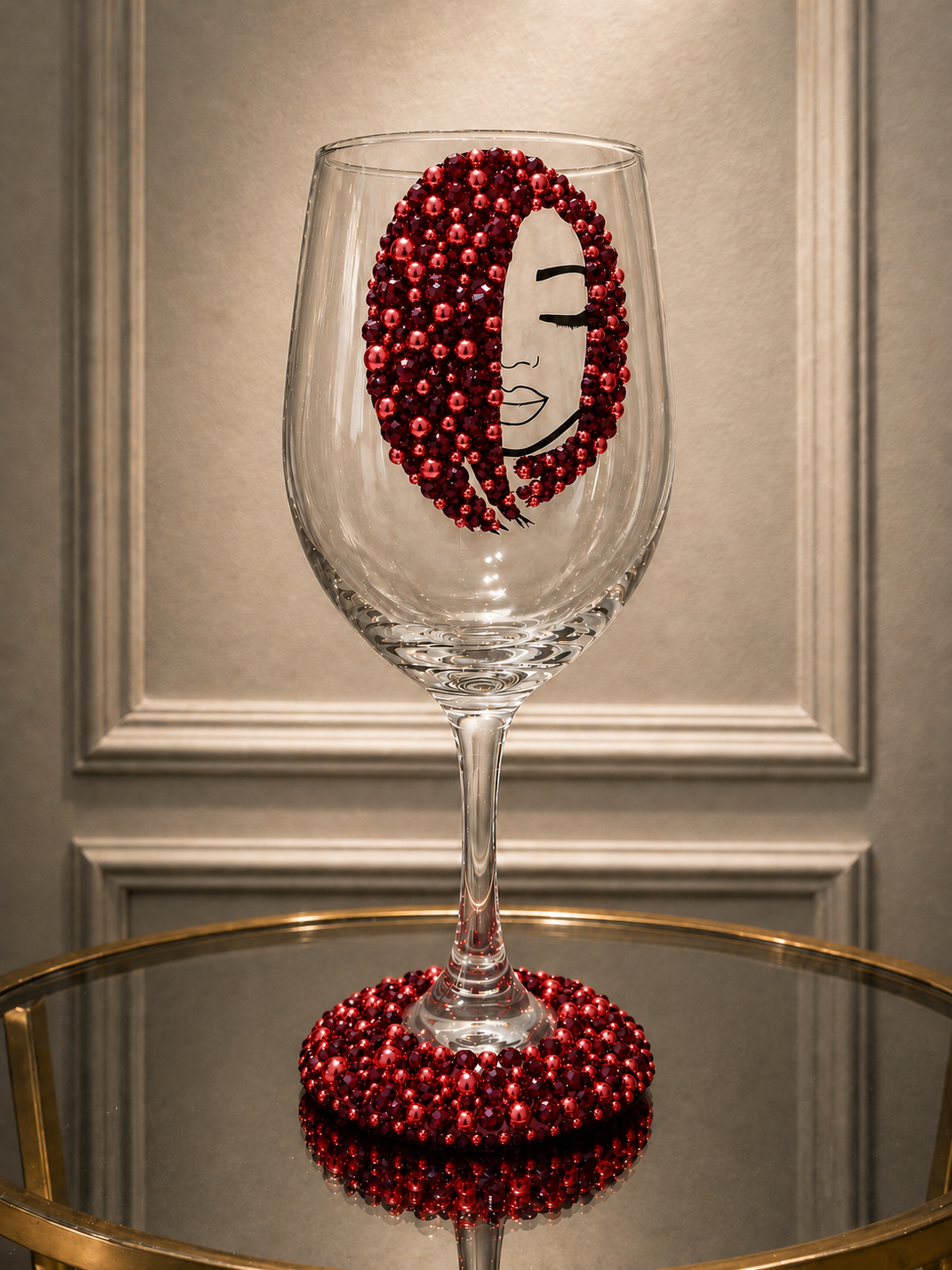 Embellished Sparkling Wine Glass