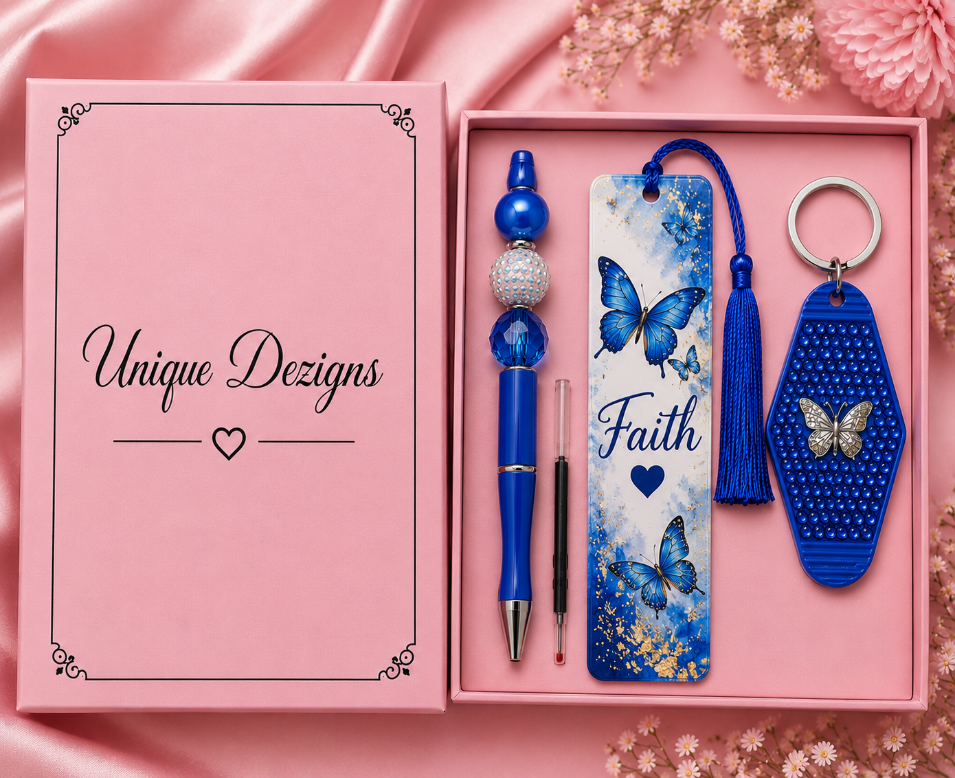 Bling Gift Bundle Box- Bling Pen, Bling Keychain and Bookmark