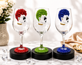 Embellished Bling Wine Glass for Celebrations