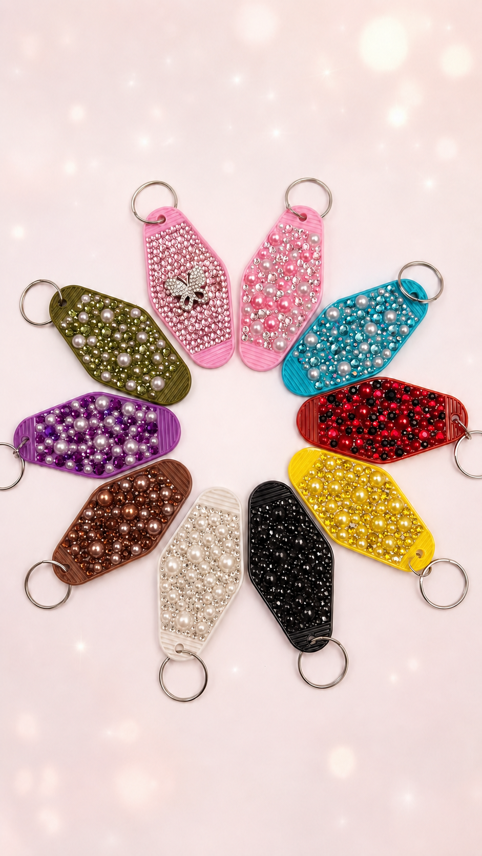 "Sparkling Bling Keychain- Handcrafted Glam Accessory"