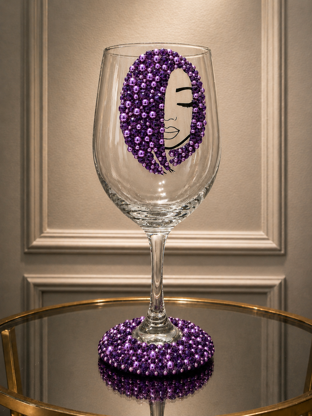 Embellished Sparkling Wine Glass