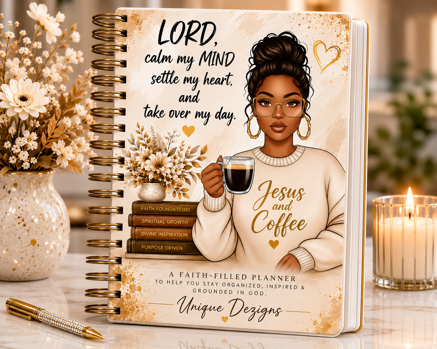 Christian Custom Calendar/ Notebook
