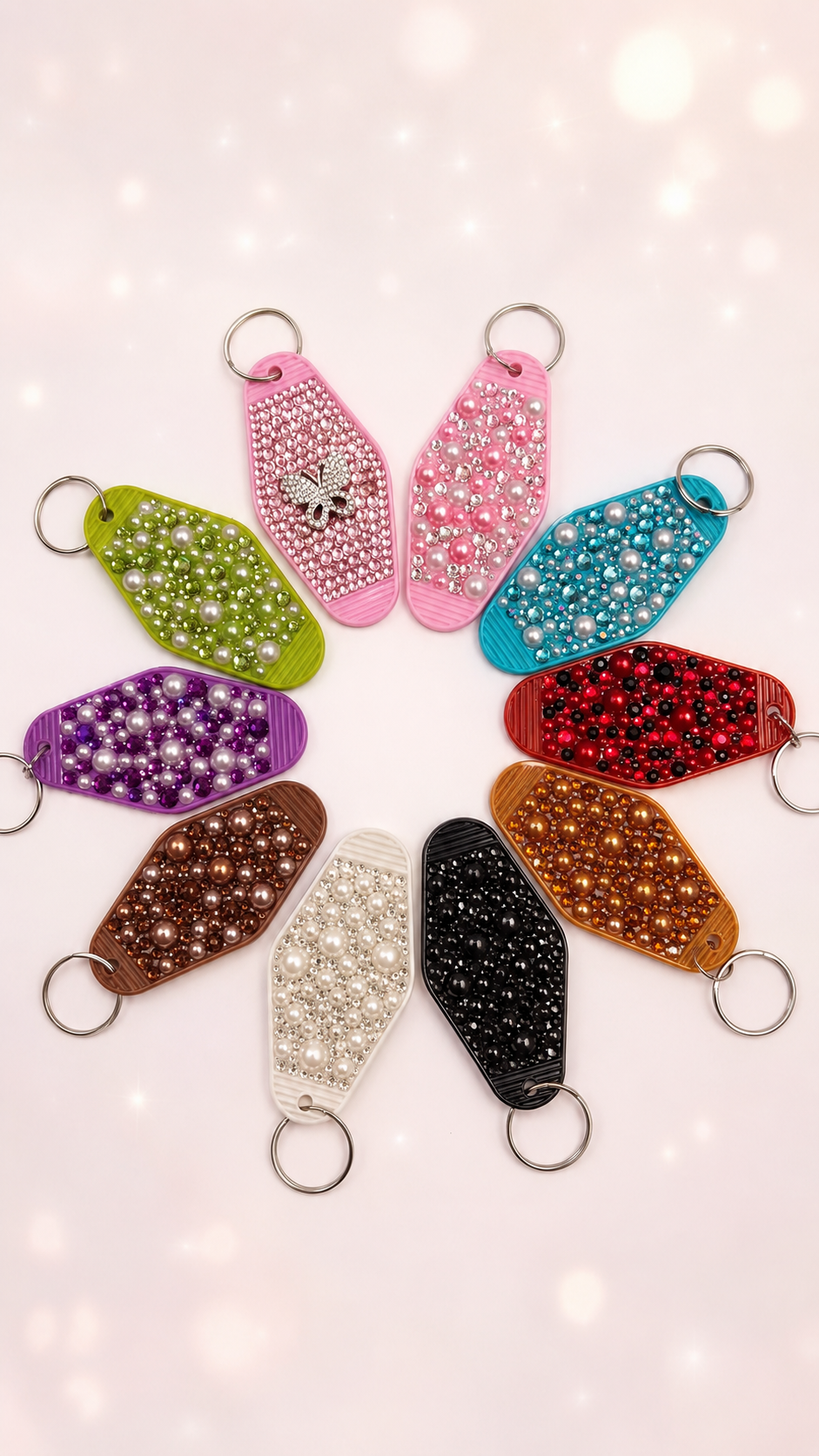 "Sparkling Bling Keychain- Handcrafted Glam Accessory"