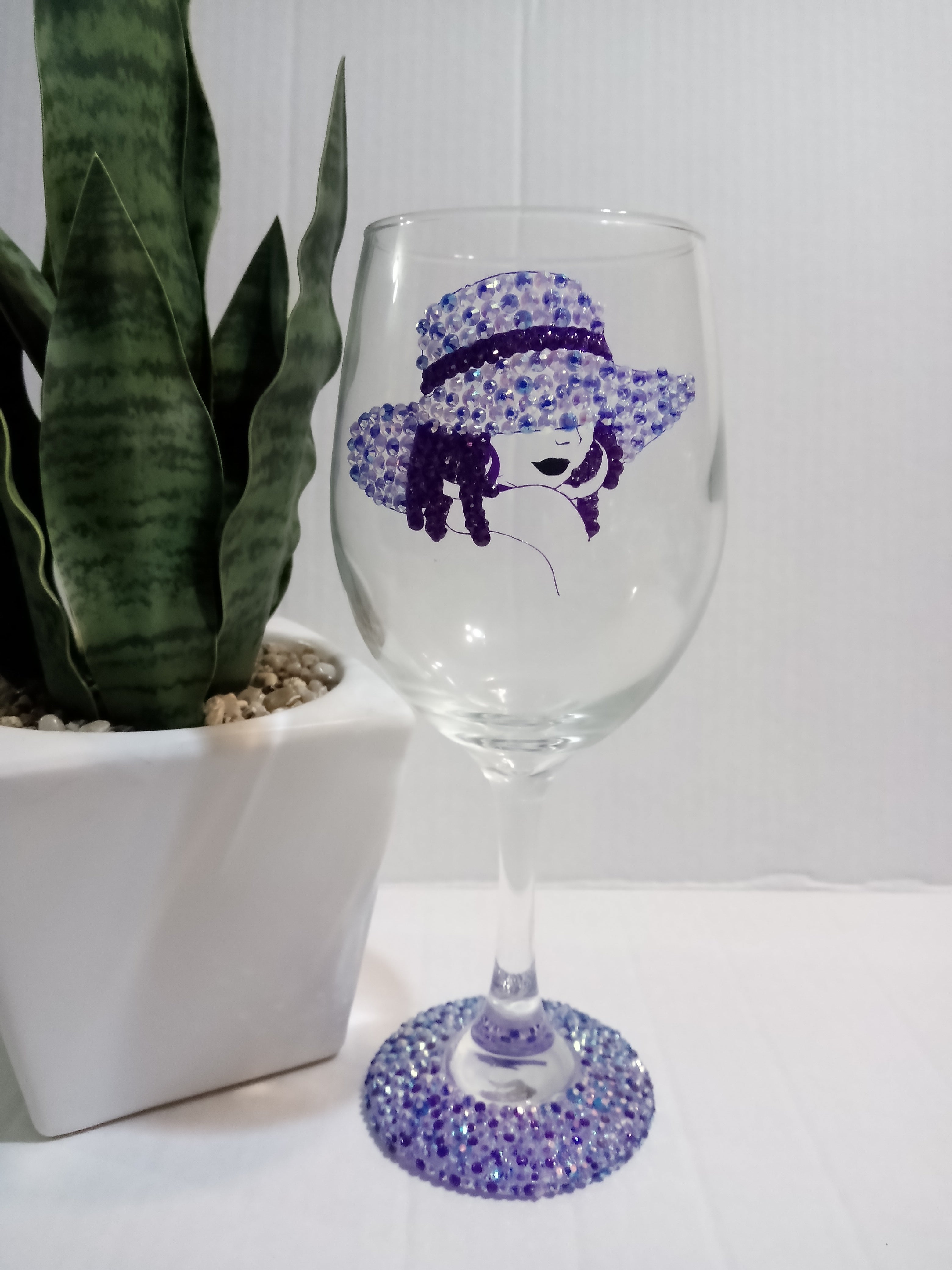 Bling Wine Glass