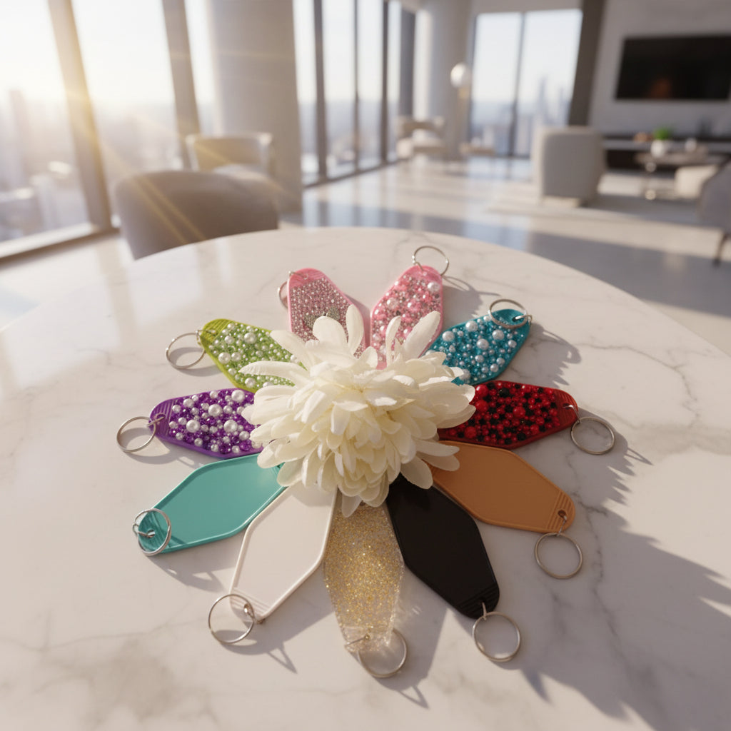 "Sparkling Bling Keychain- Handcrafted Glam Accessory"