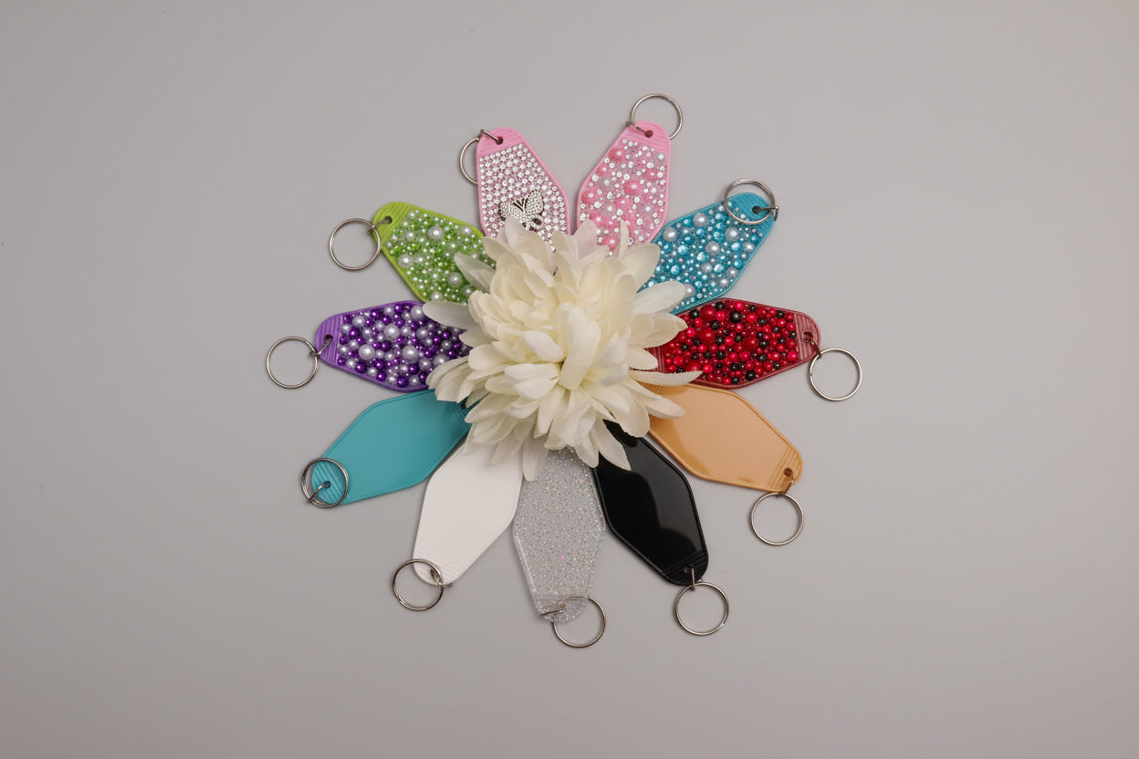 "Sparkling Bling Keychain- Handcrafted Glam Accessory"