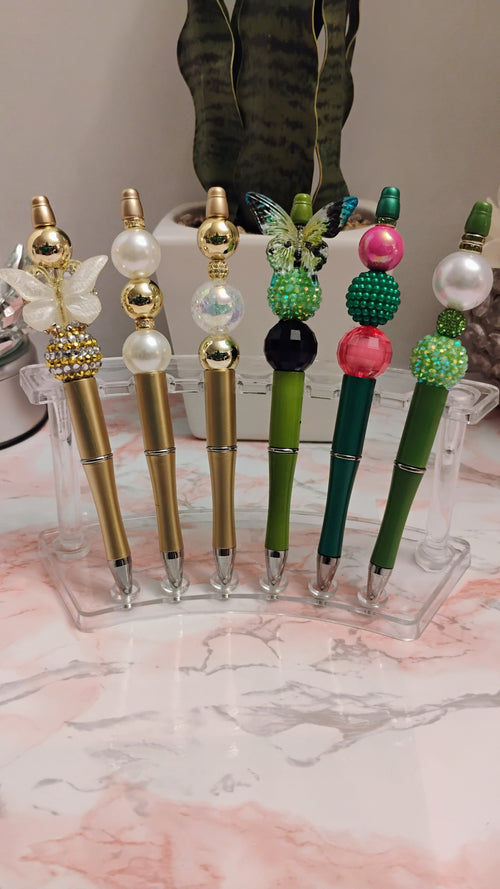 Colorful Bling Handcrafted Pens-Custom Made-to-Order Writing Glam