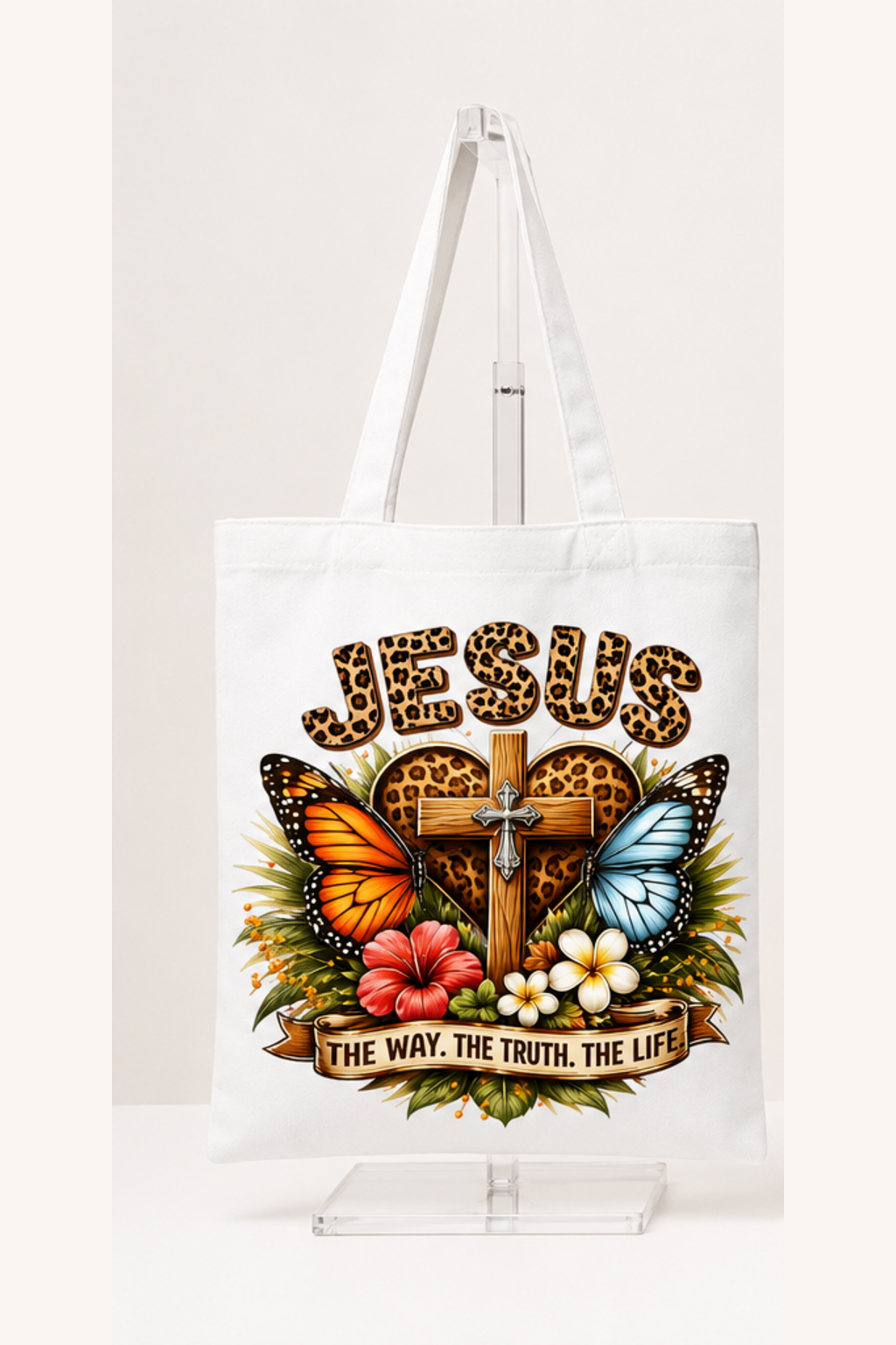 Jesus: The Way, The Truth, The Life Tote Bag