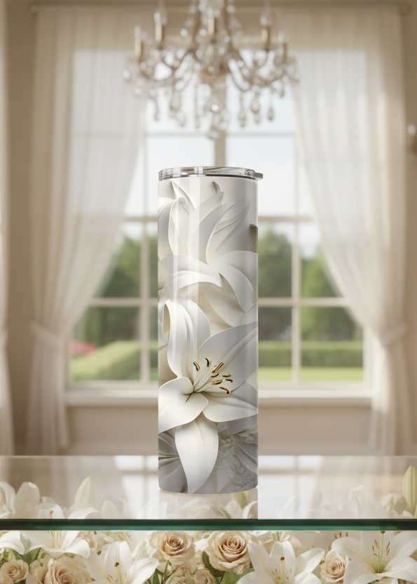 Lily Floral Glam Tumbler