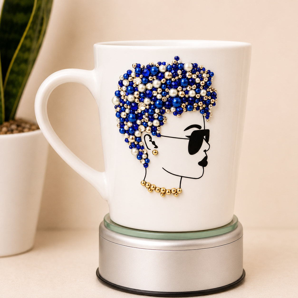 Rhinestone Diva Coffee Mug | Glam Queen Bling Mug | Fashionista Gift for Her