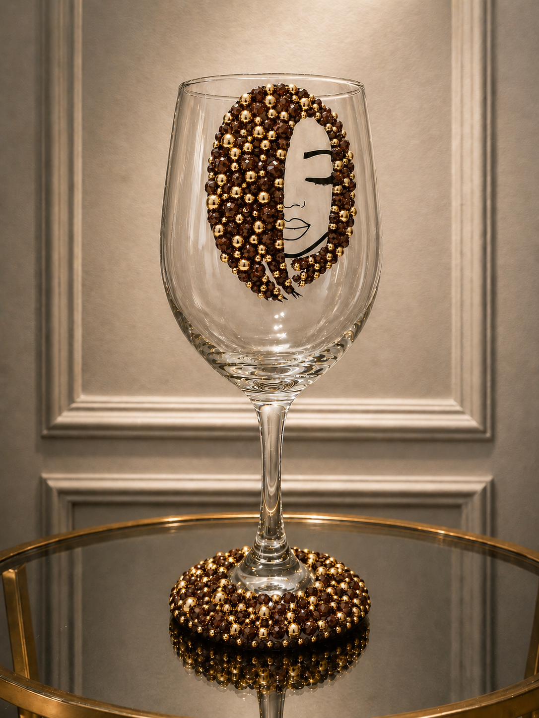 Embellished Sparkling Wine Glass