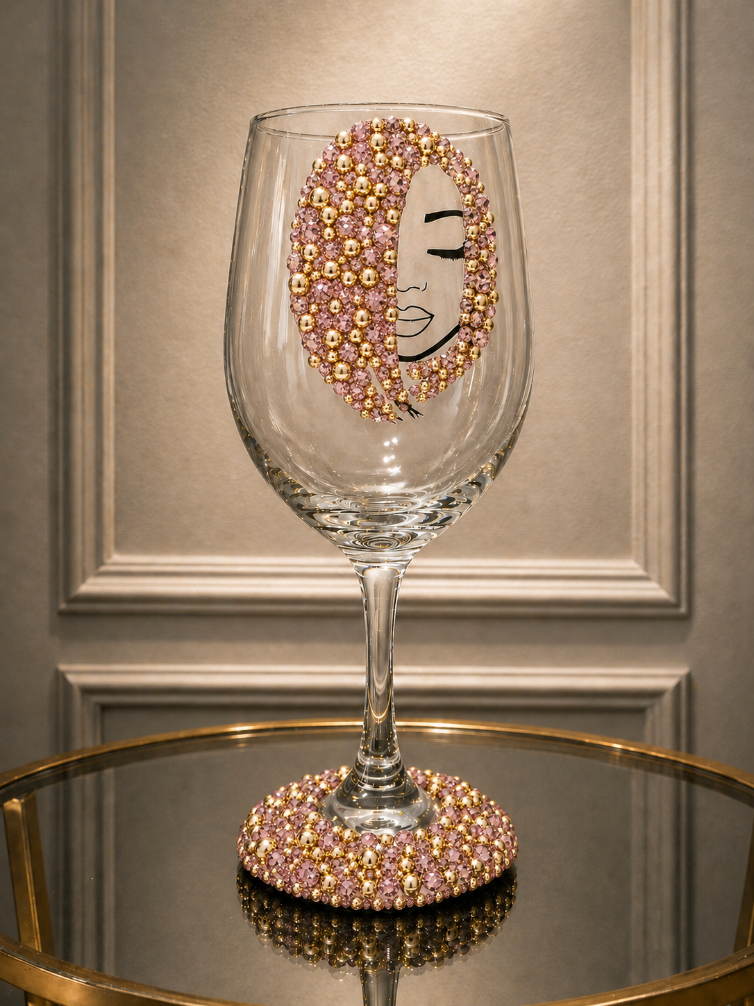 Embellished Sparkling Wine Glass