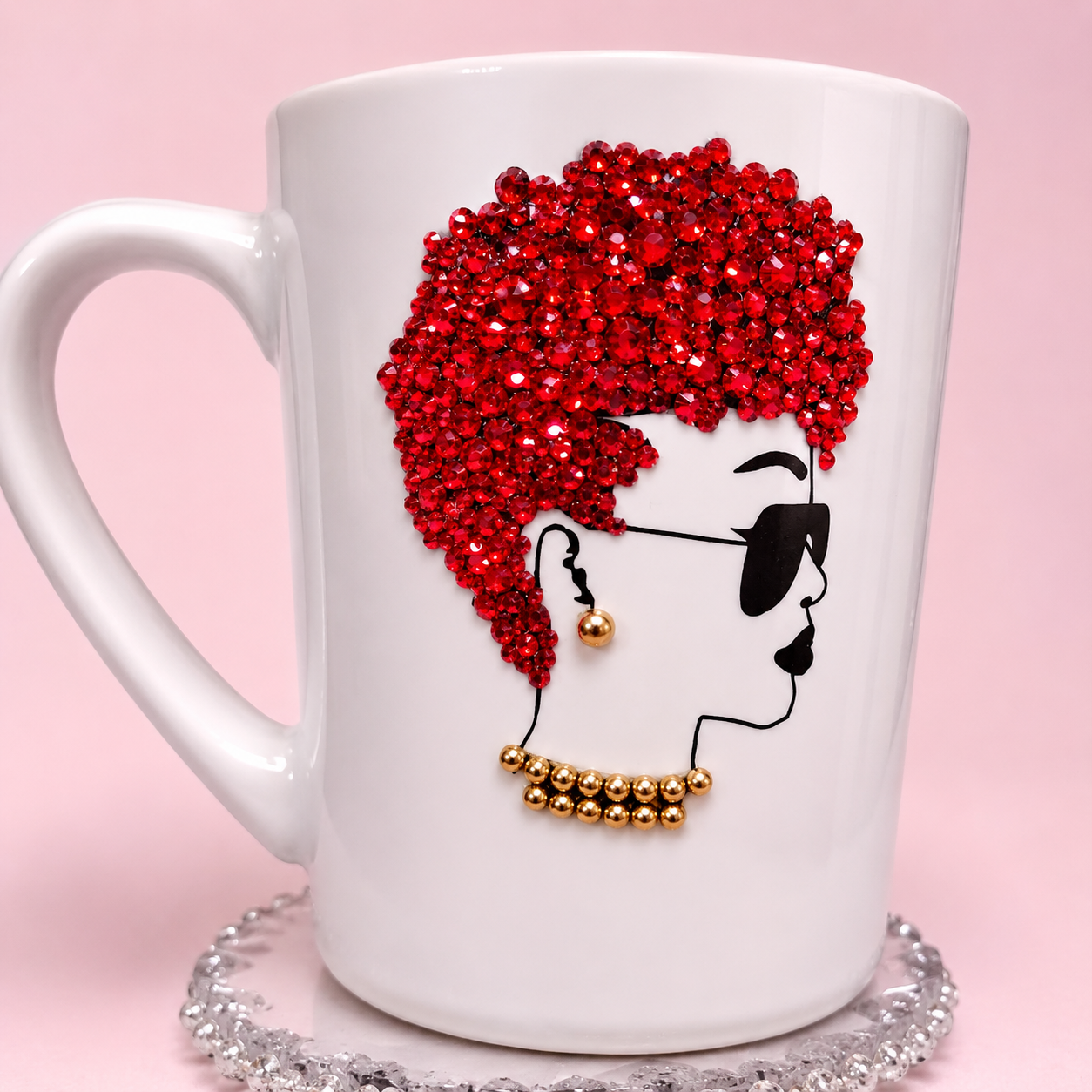 Rhinestone Diva Coffee Mug | Glam Queen Bling Mug | Fashionista Gift for Her
