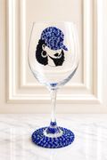 Rhinestone Bling Wine Glass