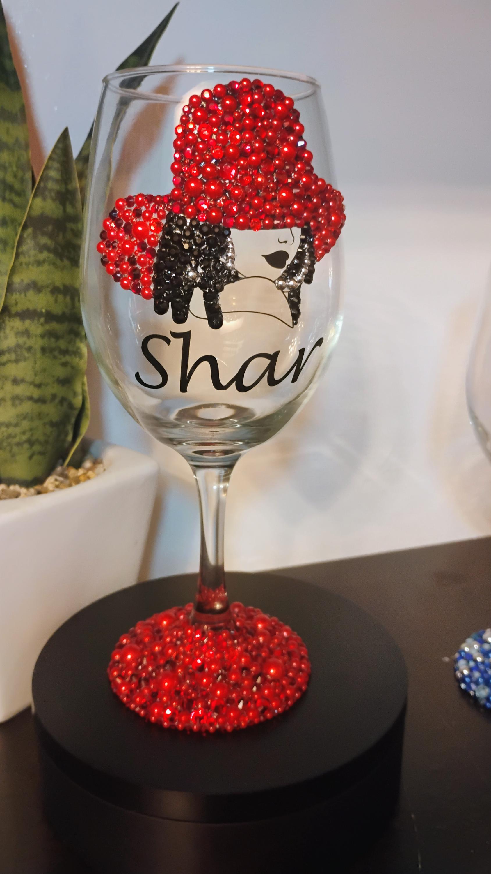 Bling Wine Glass